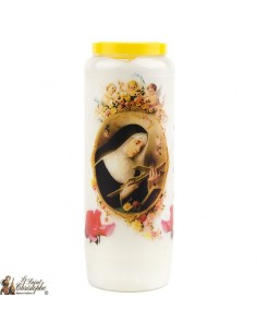Novena Candle to Saint Rita model 1 - French Prayer