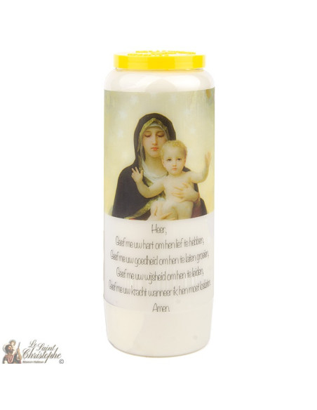 Bougie Neuvaine  pour les parents  - prière  néerlandais