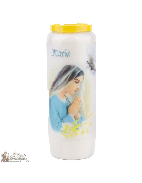 Bougie Neuvaine à Marie modèe 5 - prière  néerlandais