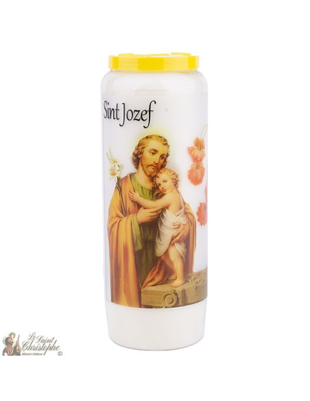 Bougie Neuvaine  à Saint Joseph - prière néerlandais