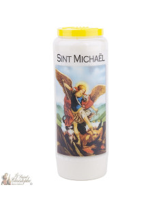 Bougie Neuvaine à Saint Michel modèle 2  - prière  néerlandais