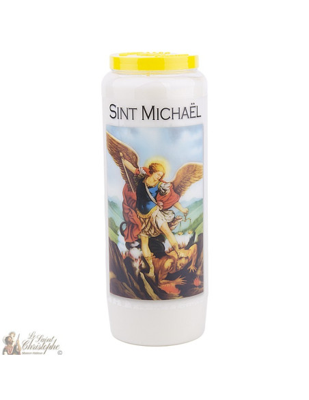 Bougie Neuvaine à Saint Michel modèle 2  - prière  néerlandais