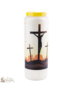 Bougie Neuvaine  au Chemin de croix  - prière  français