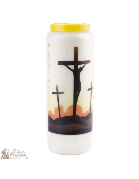 Bougie Neuvaine  au Chemin de croix  - prière  français