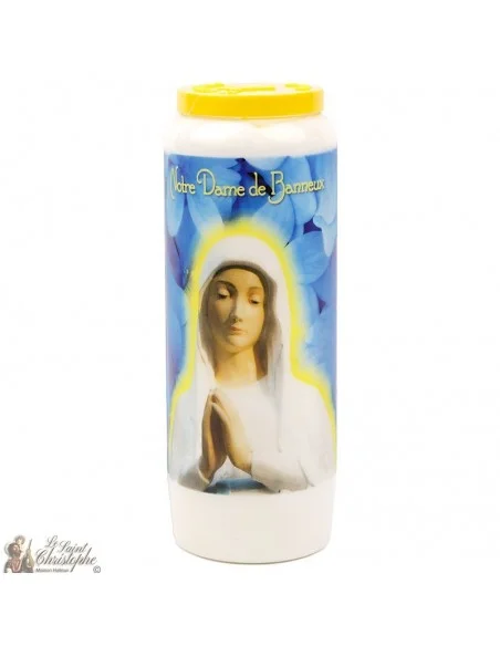 Bougie Neuvaine à la vierge de banneux modèle 2  - prière français