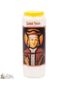 Bougie Neuvaine  à Saint Yves - prière français-