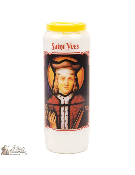 Bougie Neuvaine  à Saint Yves - prière français-