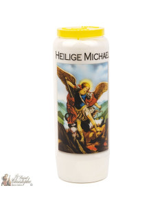 Bougie Neuvaine de  Saint Michel modèle 2 - prière allemand