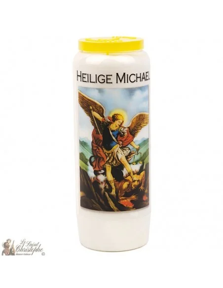 Bougie Neuvaine de  Saint Michel modèle 2 - prière allemand