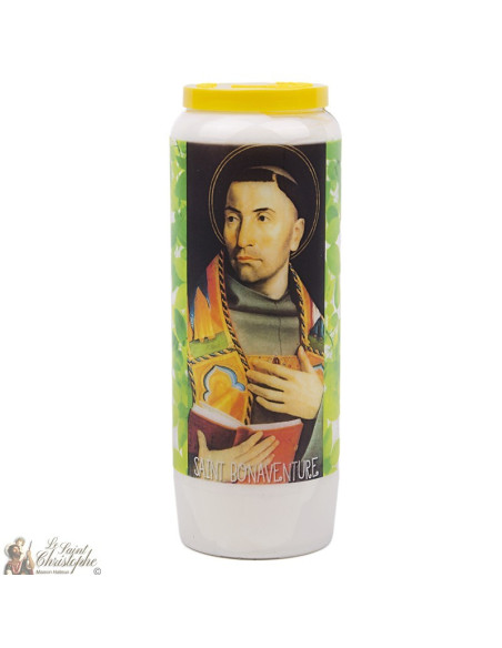 Bougie Neuvaine  à Saint Bonaventure - prière français
