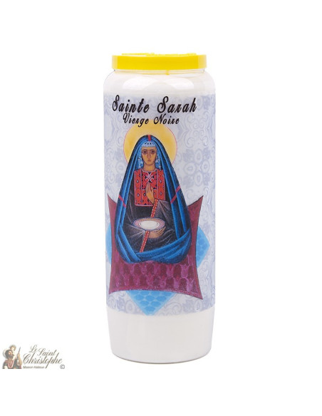Bougie Neuvaine  à Sainte Sarah - prière français