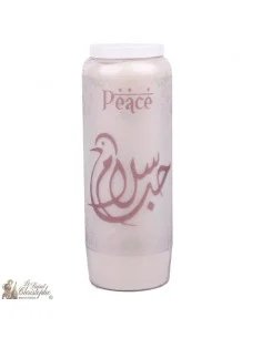 Bougie décorative Peace - arabe