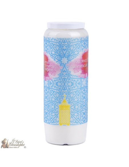 Bougie décorative avec citation en français - lanterne orientale