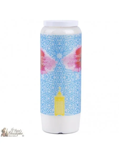 Bougie décorative avec citation en français - lanterne orientale