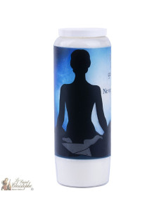 Bougie décorative avec citation en français - méditation