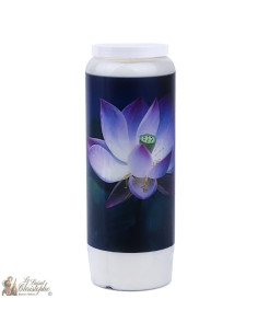 Bougie décorative avec citation en français - Lotus