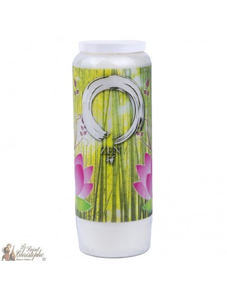 Bougie décorative avec symbol  zen modèle 2