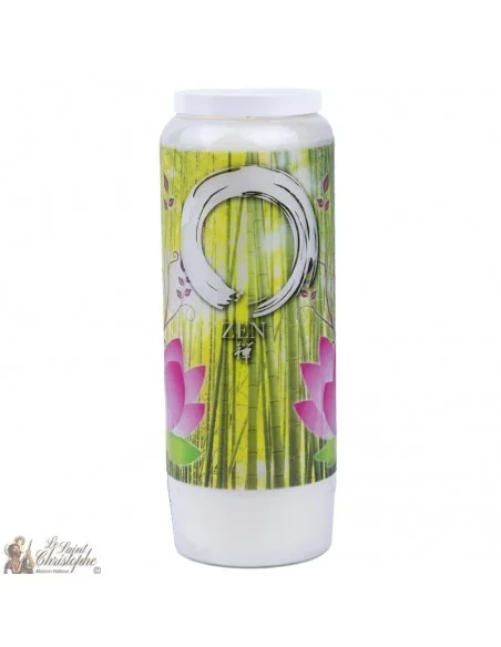 Bougie décorative avec symbol  zen modèle 2
