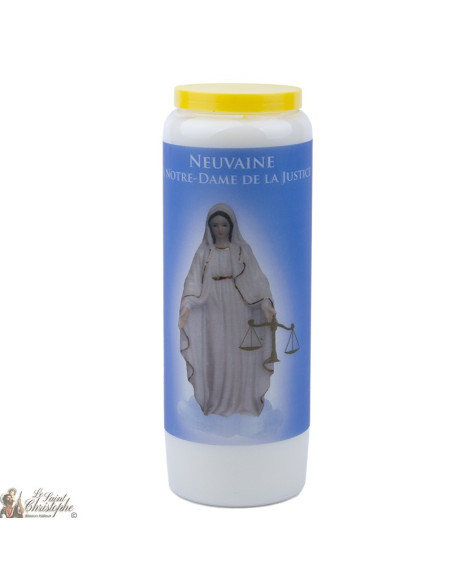 Bougie Neuvaine à Notre Dame de Justice - prière français