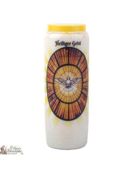 Bougie Neuvaine  au Saint Esprit- prière allemand