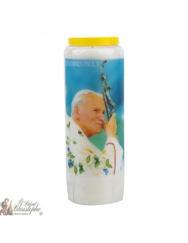 Bougie Neuvaine  à Jean Paul II - prière allemand - 2