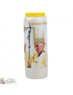 Bougie Neuvaine  à Jean Paul II - prière allemand
