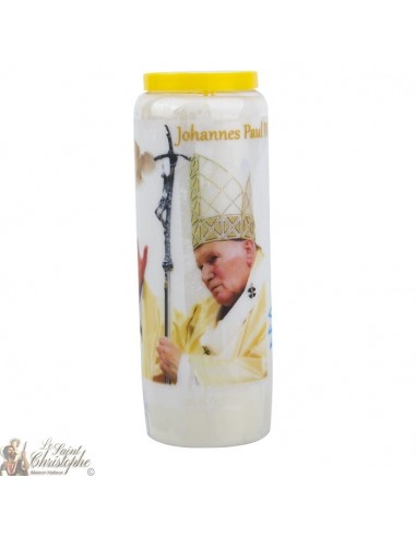 Bougie Neuvaine  à Jean Paul II - prière allemand