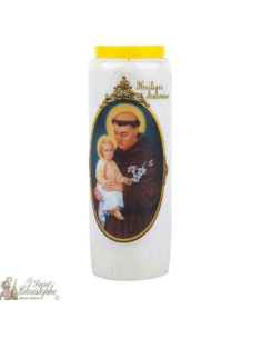 Bougie Neuvaine  à Saint Antoine - prière allemand