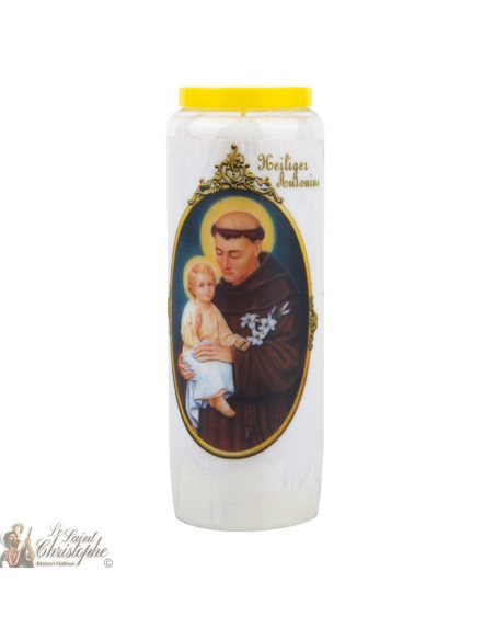 Bougie Neuvaine  à Saint Antoine - prière allemand