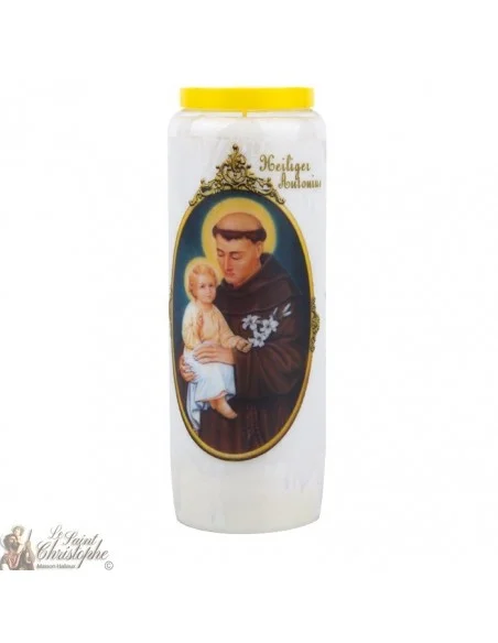 Bougie Neuvaine  à Saint Antoine - prière allemand