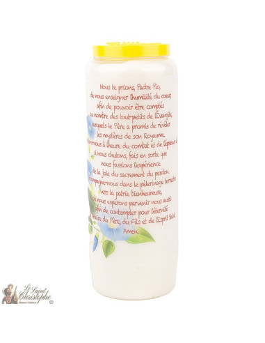 Bougie de neuvaine à Padre Pio