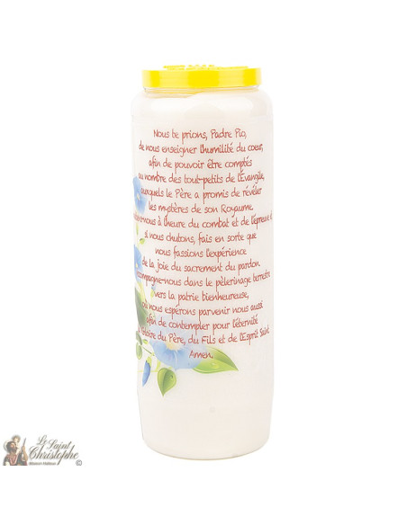 Bougie de neuvaine à Padre Pio