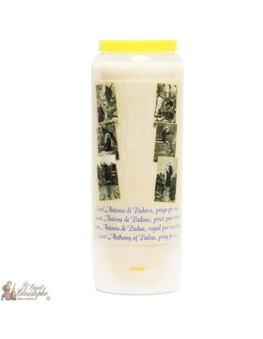 Novene 9-Tageskerze im Heiligen Antonius von Padua