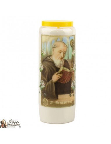 Novena Candle to Saint Benedict model 1 -  Prayer