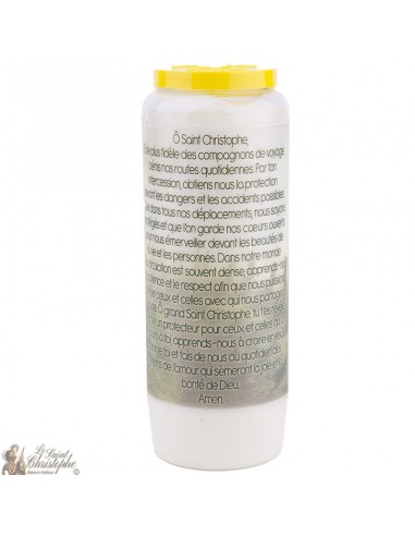 Novena Candle to Saint Christopher - Prayer