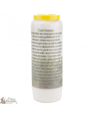 Novena Candle to Saint Christopher - Prayer