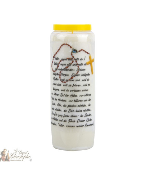 Bougie Neuvaine  Père, bénis-nous - prière allemand