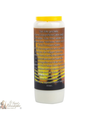 Bougie Neuvaine  Votre volonté - prière allemand