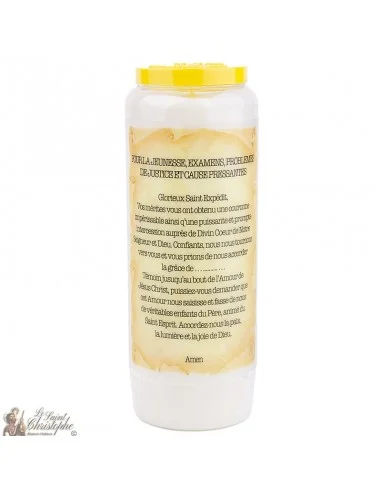 Bougie Neuvaine  à Saint Expedit - prière Français