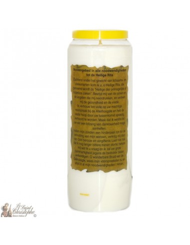 Novena candle to Saint Rita