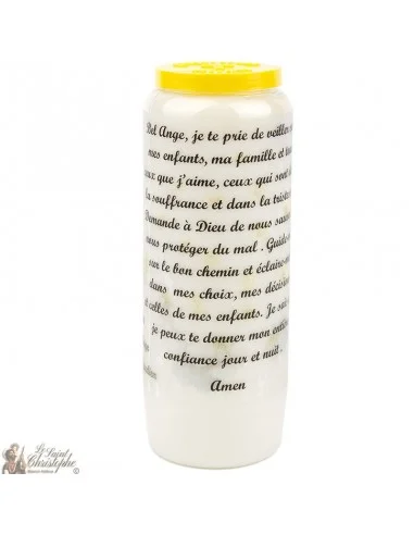 Bougie Neuvaine à l'Ange Gardien - prière français