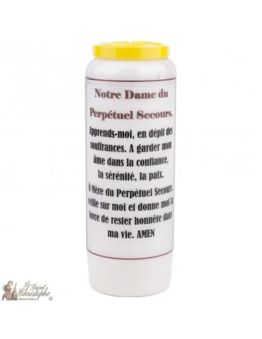Bougie Neuvaine à Notre Dame du Perpétuel Secours - prière français