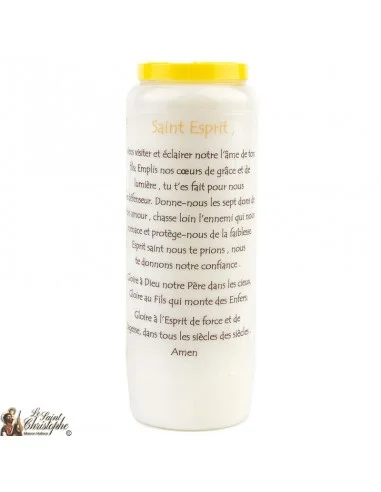 Bougie Neuvaine du Saint Esprit prière Français - Modèle 1