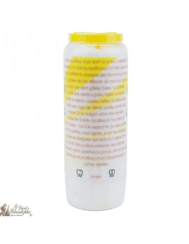 Bougie Neuvaine  à Sainte Apolline - prière français