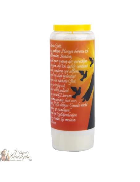 Bougie Neuvaine  prière à Dieu - prière allemand -2