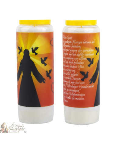 Bougie Neuvaine  prière à Dieu - prière allemand -2