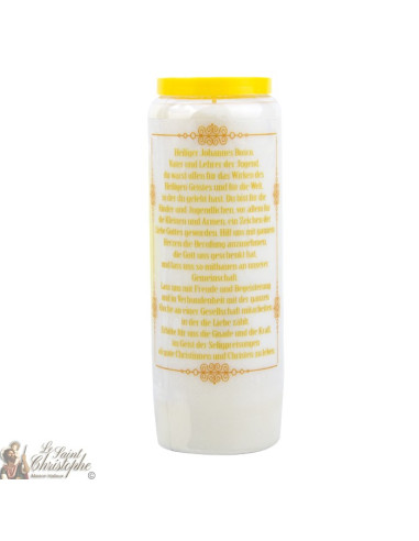 Bougie Neuvaine  à Don bosco - prière allemand