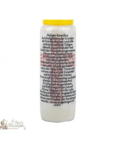 Bougie Neuvaine  à Saint Camille - prière allemand