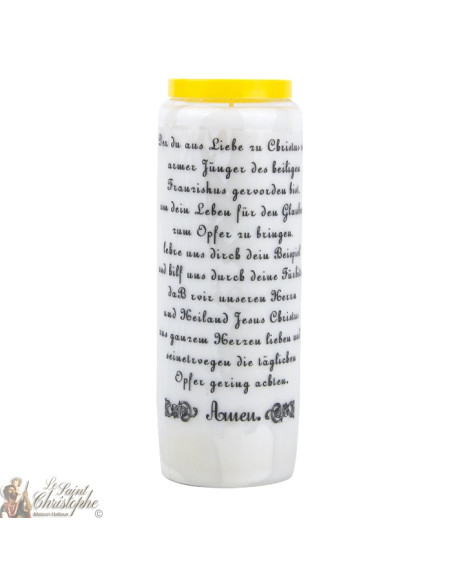 Bougie Neuvaine  à Saint Antoine - prière allemand