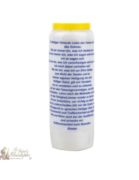 Bougie Neuvaine au Saint Esprit - prière allemand - 2